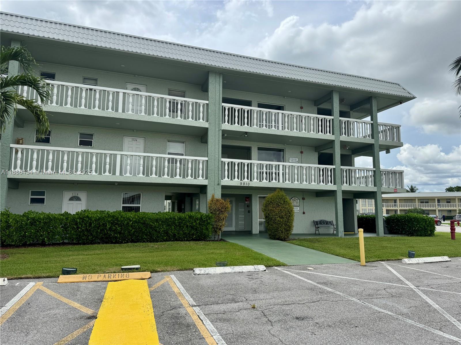 Charming bright 1 bedroom 1.5 bathroom condo in a 55+ community. This condo is located close to the elevator on the second floor with a beautiful enclosed patio with garden view. Condo is well kept with laminate flooring and new A/C. The community is conveniently located close to the Sandlalfoot Square shopping plaza. Feel right at home in this cozy space. Furniture included if interested.