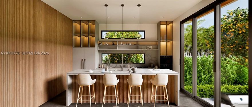 Welcome to your dream home located in the heart of Miami Beach. This luxury new construction home will offer a perfect balance of modern aesthetics and classic charm, with high-end finishes and a floor plan that caters to your every need, 4 bedrooms and 4 and a half baths for your family and guests. New features will include: Italian kitchen with quartz counter tops and Miele appliances, 36 x 72 porcelain tile, Sparkling new pool in your own private oasis, a lush landscape that exudes tranquility and luxury. Minutes away from the vibrant energy of the city, Fine dining, shopping, and the iconic Miami Beach lifestyle. Don't miss your chance to own a piece of Miami Beach luxury at its finest. This Brand New Luxury Modern Home is set to be completed 1st quarter 0f 2026.