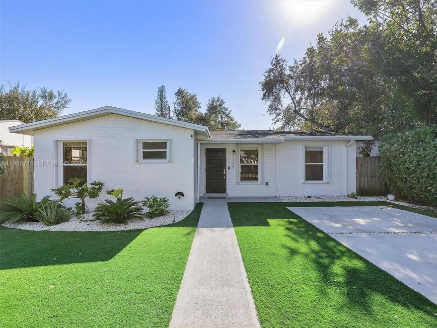 This home is perfectly positioned just blocks from the vibrant Design District, 2 minutes from the pulse of Midtown and Wynwood, and a breezy 10-minute drive to the sun-kissed beach, this spacious 4-bedroom, 2-bathroom haven offers unparalleled access to the city's finest. Step inside to discover a newly remodeled interior, meticulously designed for modern living. Enjoy the balmy Miami evenings on your screened-in back patio, and take a refreshing dip in your sparkling 2023 heated pool. With a brand new roof, A/C, and meticulously landscaped grounds, this property offers worry-free living. Security and privacy are paramount with gated front and backyards. As an added perk, pest control and pool maintenance are included, allowing you to simply relax and enjoy the South Florida lifestyle.