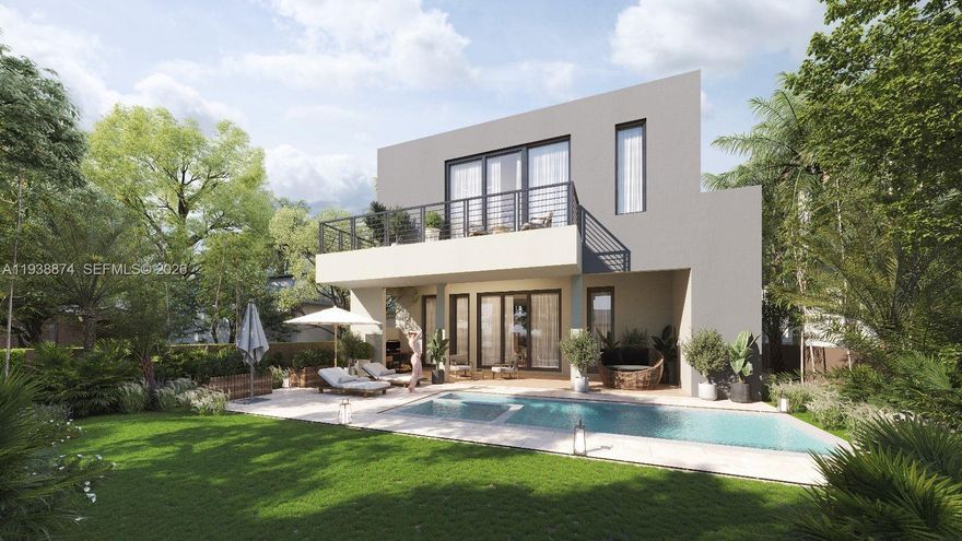 Now available in Rio Vista, Fort Lauderdale’s most desirable neighborhood, a new-construction residence with a total square footage of 5657 is currently awaiting CO. Designed with Italian floors, Spanish-bath ceramic tile, a custom Italcraft kitchen, open-concept living spaces, and a plunge pool, this home blends modern luxury with functional design.

The ground floor will feature a double-height foyer, an expansive living and dining area, a den/office, an open concept kitchen, and a guest suite with a full bath. Upstairs, the private level features a primary suite with a spa-inspired bath, a walk-in closet, and a private terrace, as well as three additional bedrooms, a family room, a sitting area that can be used as a nursery/office, and a laundry room.

With six bedrooms, 5.5 bathrooms, multiple balconies, and seamless indoor-outdoor flow, this residence is set to be a rare modern gem in Rio Vista—minutes from Las Olas, Downtown Fort Lauderdale, and the beaches.