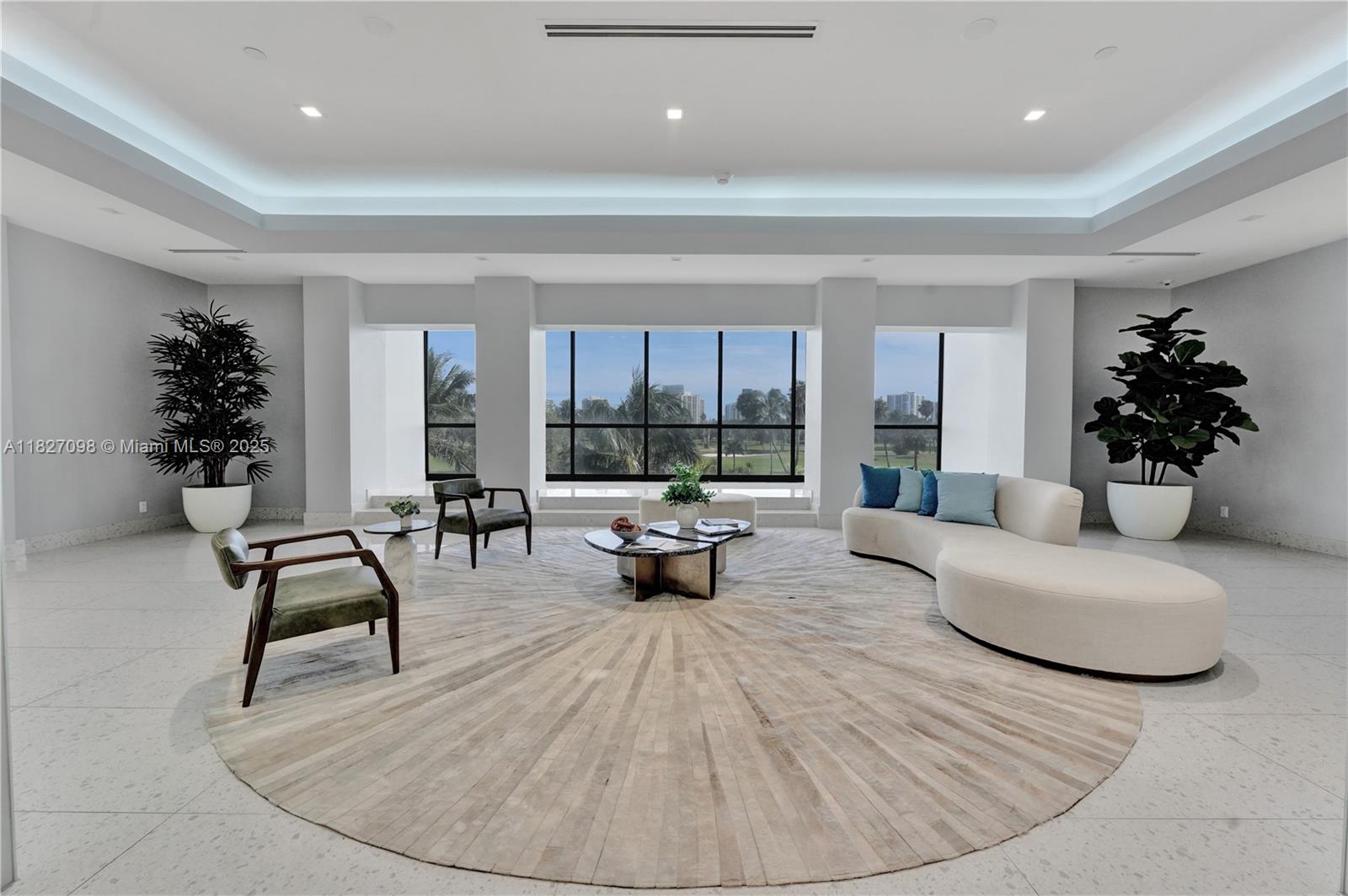 Spacious condo featuring beautiful panoramic views of Turnberry Golf Course. This high-floor 2-bedroom, 2-bathroom unit is ideally located in the heart of Aventura, just minutes from Turnberry Circle, Tidal Cove Waterpark, Aventura Mall, and the beaches. This unit features tile flooring throughout, a walk-in closet, a screened-in balcony, and a modern split-bedroom layout. Recently renovated lobby, elevator and common areas. Unit comes with 1 covered parking space and additional parking spaces available. Laundry and swimming pool on-site. Gated and secured building.