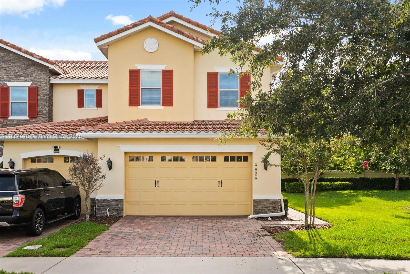 Spectacular 3 bdrm/2.5 bth, luxury townhome - newly painted in resort community with 2 car garage. End unit, stainless steel appliances, granite counters, oversized gourmet kitchen & island, oversized cabinets, outdoor brick paver patio, 2 car garage, club amenities - fitness room, full gym equipment, pool, tennis court, dog park, pickel ball, side walks and more. Golf course available - fee separate, Lake Nona schools. (Eagle Creek Elementary, Lake Nona Middle School, Lake Nona High school). Easy access to shopping, Orlando International Airport, USTA tennis HQ facility and more.