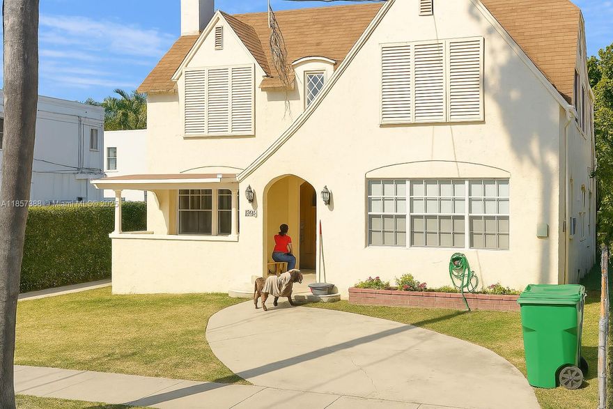 Amazing investment Opportunity to Live, Flip, Rent or Air BnB.  Ideally located in the center of Miami, providing easy access to all primary locations in every direction, this 4/4 Multi Family home is ripe with opportunity for generous passive income or remodel/resale profit potential.  Avoid investing in properties in the far outskirts of the city where returns are low & focus your efforts where the best returns on home value increase the most, which is in the heart of the city.  This property offers large ROI returns once completed.  Perfect for developers or first-time home flippers.  See Broker remarks. Investors Dream "Land zoned approved between 2-9 units".