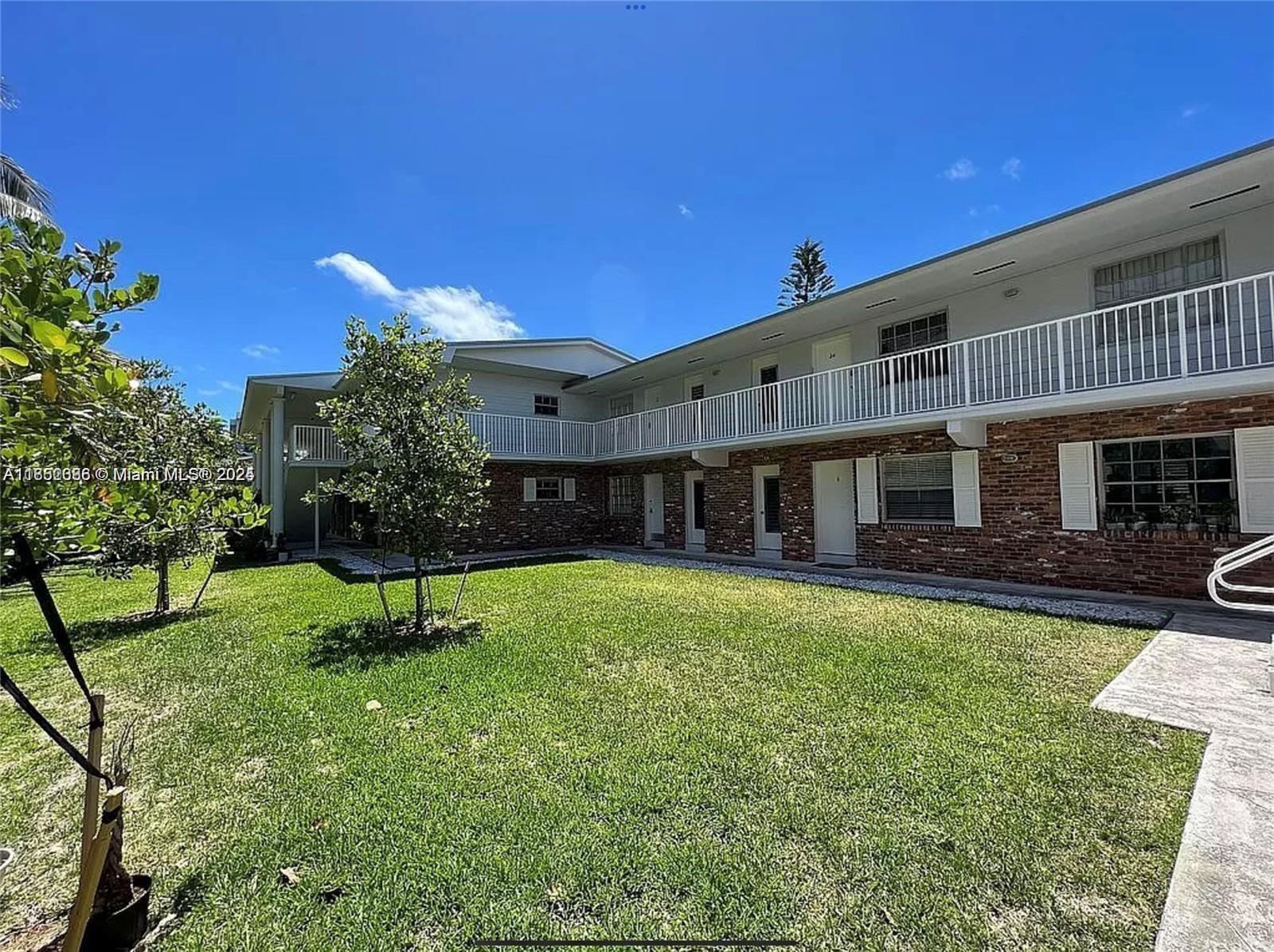 First floor 1 bed/1 bath rental with fully furnished, kitchen utensils... S/S appliances. Impact windows and floors. laundry room on site, round the corner. Walking distance to the beach, restaurants, supermarket, shopping, park, and Community Center, easy to show. Please txt LA for a showing. Price listed as Annual rental. For Short-term tenant rental included utilities, wi-fi, and cables, Call Listing Agent for short terms rental price, Min 2 months !