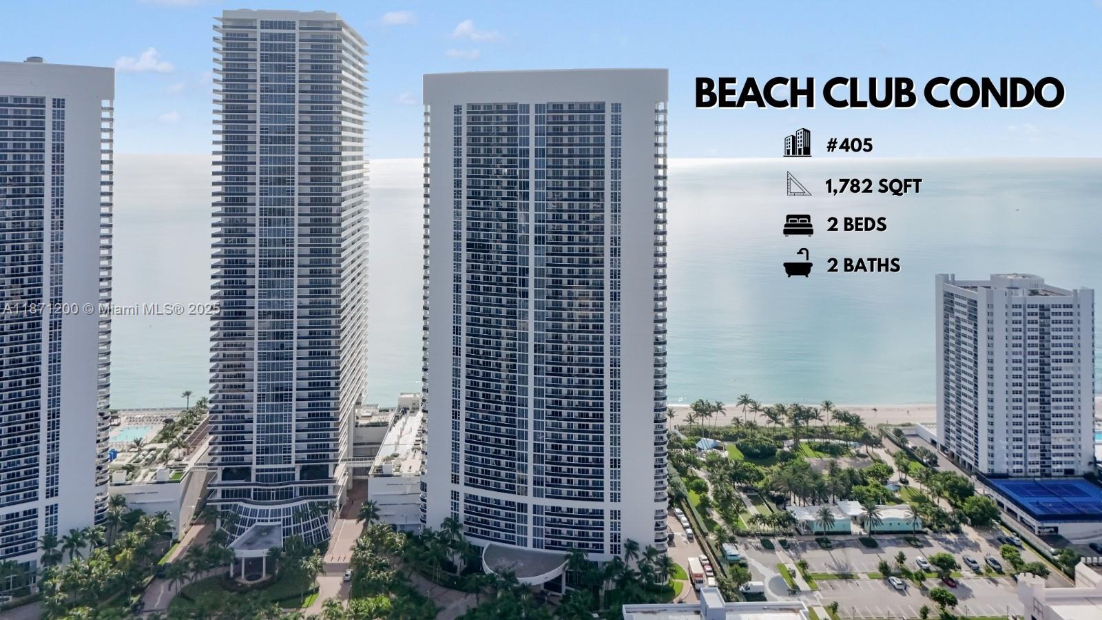 Beachfront living at its best! This 4th-floor corner condo at the Beach Club offers 1,782 sq. ft., 2 beds, 2 baths, and stunning southeast views of the ocean, park & Intracoastal. Flooded with natural light, it features custom closets, blinds, and a spacious living area with option to create a den/office. Enjoy an oversized wraparound balcony perfect for entertaining or relaxing with ocean breezes. Step outside to Hallandale’s beautiful beach and indulge in resort-style amenities including multiple pools, spa, fitness center & valet. Convenient parking on 3rd floor. Luxury living right on the sand!