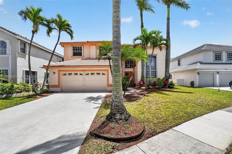 BREATHTAKING PANORAMIC LAKEFRONT VIEWS FROM THIS 2-STORY TRI-LEVEL 5 BEDROOM/3 BATH POOL HOME! ENTER THROUGH NEW HURRICANE RATED FRONT DOOR W/ LEAD GLASS INSERTS & BE WOWED BY SOARING DRAMATIC 2-STORY LIVING ROOM! IT HAS A THE FORMAL DINING ROOM, KITCHEN & BREAKFAST NOOK ALL WITH AMAZING VIEWS OF POOL, PATIO & LAKE. A FEW STEPS DOWN TO THE MAIN LEVEL W/SPACIOUS FAMILY ROOM, 5TH BR & CABANA BATH-2ND FLOOR FEATURES LARGE MASTER SUITE W/ 2 WALK-IN CLOSETS, BATHROOM W/ROMAN TUB & SEPARATE SHOWER & BALCONY TO ENJOY YOUR MORNING COFFEE! OFF THE LOFT ARE 3 ADDITIONAL BRs & 3RD BATHROOM-  THE KITCHEN W/GRANITE COUNTERS, MIELE BUILT-IN COFFEE CENTER . 3 BATHROOMS-WOOD LAMINATE FLOORING ON STAIRS & UPSTAIRS BRs-(NO CARPET IN HOME) ACCORDIAN SHUTTERS--FENCED AND HEATED SOLAR PANEL POOL W/ BABY GATE-LOW HOA INCLUDES INTERNET + CABLE-LAKE CHARLESTON IS IDEALLY LOCATED NEAR GREAT SCHOOLS, RESTAURANTS, SHOPPING, HOSPITALS & RECREATIONAL ACTIVITIES WITHIN THE COMMUNITY INCLUDING 2 SWIMMING POOLS, TENNIS, BALL FIELDS & COURTS, PLAYGROUNDS, & PROFESSIONALLY LANDSCAPED WALKWAYS WINDING AROUND THE 7 COMMUNITY LAKES-KAYAK FROM YOUR BACKYARD! THIS HOME IS A MUST-SEE!! LOCATED ON A CUL-DE-SAC