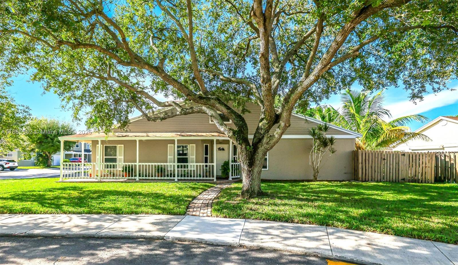Fantastic opportunity with this 3/2 single family house in the sought-after Hampton Lakes sub-division. Situated on a generous corner lot with ample front yard and next to visitor parking. Perfect blend of comfort and style. Kept in a mint condition. It features impact windows for added safety and energy efficiency, new roof backed by a 10-year warranty and a new A/C unit. New appliances. The fenced backyard with pavers and a Pergola is perfect for entertaining and enjoying the outdoors. Walking distance within community to pool and playground. Hampton Lakes offers a prime location, with a top-rated school district and near Shopping Centers, Restaurants, Markham Park, and Major Highways. Furthermore, the maintenance fee is very low. ENJOY WESTON LIFE STYLE AT AFFORDABLE SUNRISE PRICES.