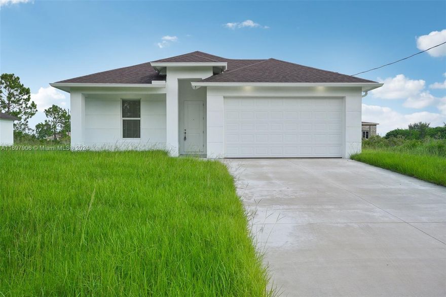 *Builder giving $10,000 towards Buyers closing costs* Are you a first time home buyer? If you want to move in with your toothbrush and suitcase, you must come to check us out! Upgrades everywhere, from your modern ceramic tile, flowing throughout the house, impact windows/doors, and a covered Lanai; as seen in the Model. Beautiful home, ready to call your own. One of the best locations in Lehigh, close to main traffic arteries, real wood cabinets, stainless steel appliances.... too much to list. *Some materials may change according to availability. They will be replaced by similar options.*
