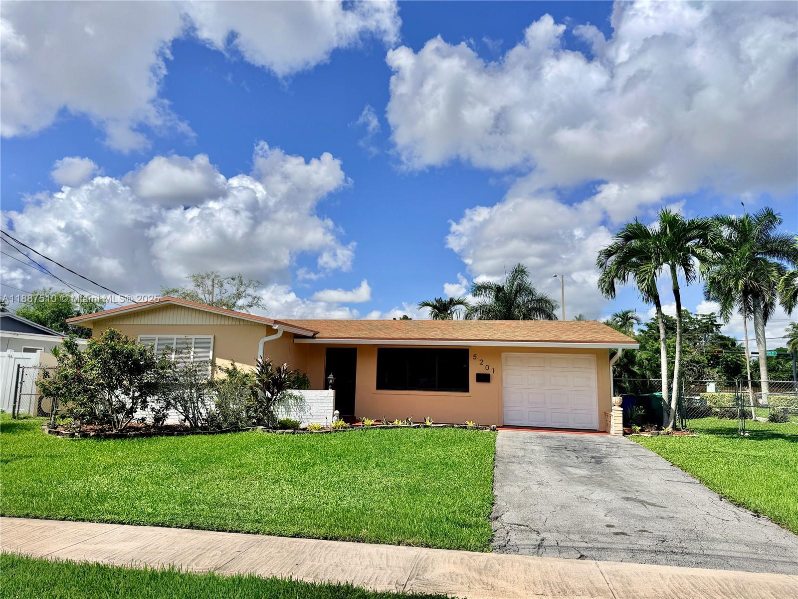 Great opportunity for FIRST TIME HOME BUYERS & INVESTORS - Charming 2-bedroom, 2-bath - Garage used as a 3rd bedroom, play room or office. Garage can easily be converted to an efficiency or mothers in-law. OVERSIZED CORNER LOT in Cooper City with plenty of room for expansion, your boat, golf cart, and even a dream pool! This inviting open layout is perfect for both entertaining and daily living. Recent upgrades include a NEWER ROOF (2022), modern appliances, and beautiful NEW MODERN TILE floors. Impact windows A-RATED Cooper City schools from elementary through high school. Don’t miss your chance to make this gem your own! All information is deemed accurate but must be verified by Buyer/Buyer’s Agent.