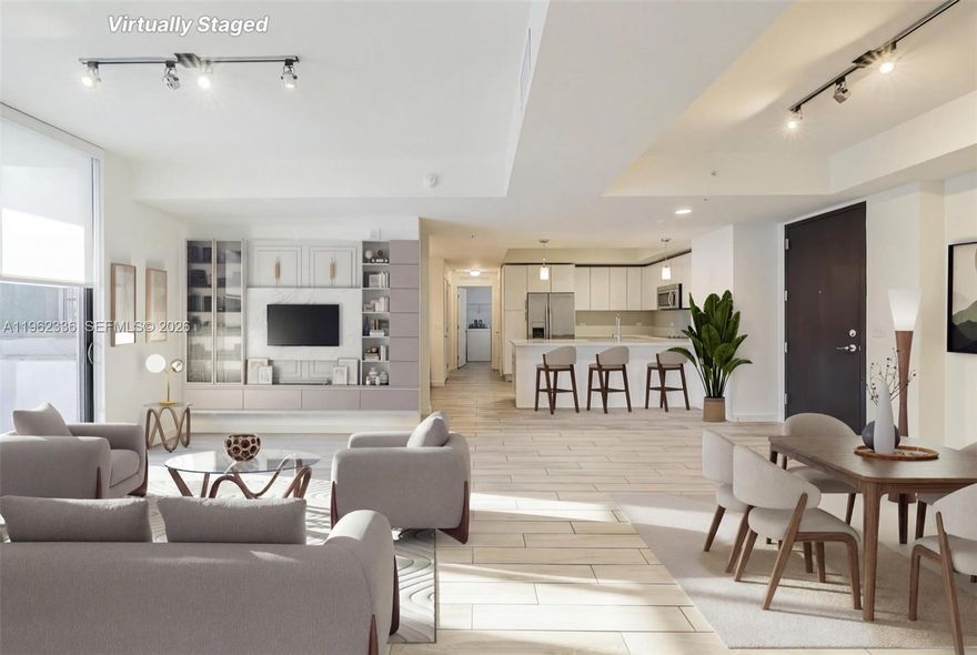 Located in the heart of Brickell, this spacious 2 bedroom 2 bathroom residence at Nine at Mary Brickell Village offers modern city living with unmatched convenience. Situated on a high floor, this 1,384 square foot condo features an open and functional layout with generous living and dining areas, ideal for both everyday living and entertaining. 

The kitchen is thoughtfully designed with sleek cabinetry, stainless steel appliances, and ample counter space, seamlessly connecting to the main living area. The primary suite offers a true retreat with a large walk in closet and a well appointed en suite bathroom featuring dual vanities and a glass enclosed shower. The second bedroom is generously sized and ideal for guests, a home office, or additional living flexibility.

Built in 2015, Nine at Mary Brickell Village is a full service building offering resort style amenities including a rooftop pool, fitness center, residents lounge, and 24 hour concierge and security. Located directly above Mary Brickell Village, residents enjoy immediate access to dining, shopping, cafes, nightlife, and the Brickell Metrorail and Metromover stations, making commuting effortless.

This residence presents an exceptional opportunity to own in one of Brickell’s most desirable and walkable locations, perfect as a primary home, second residence, or investment property.