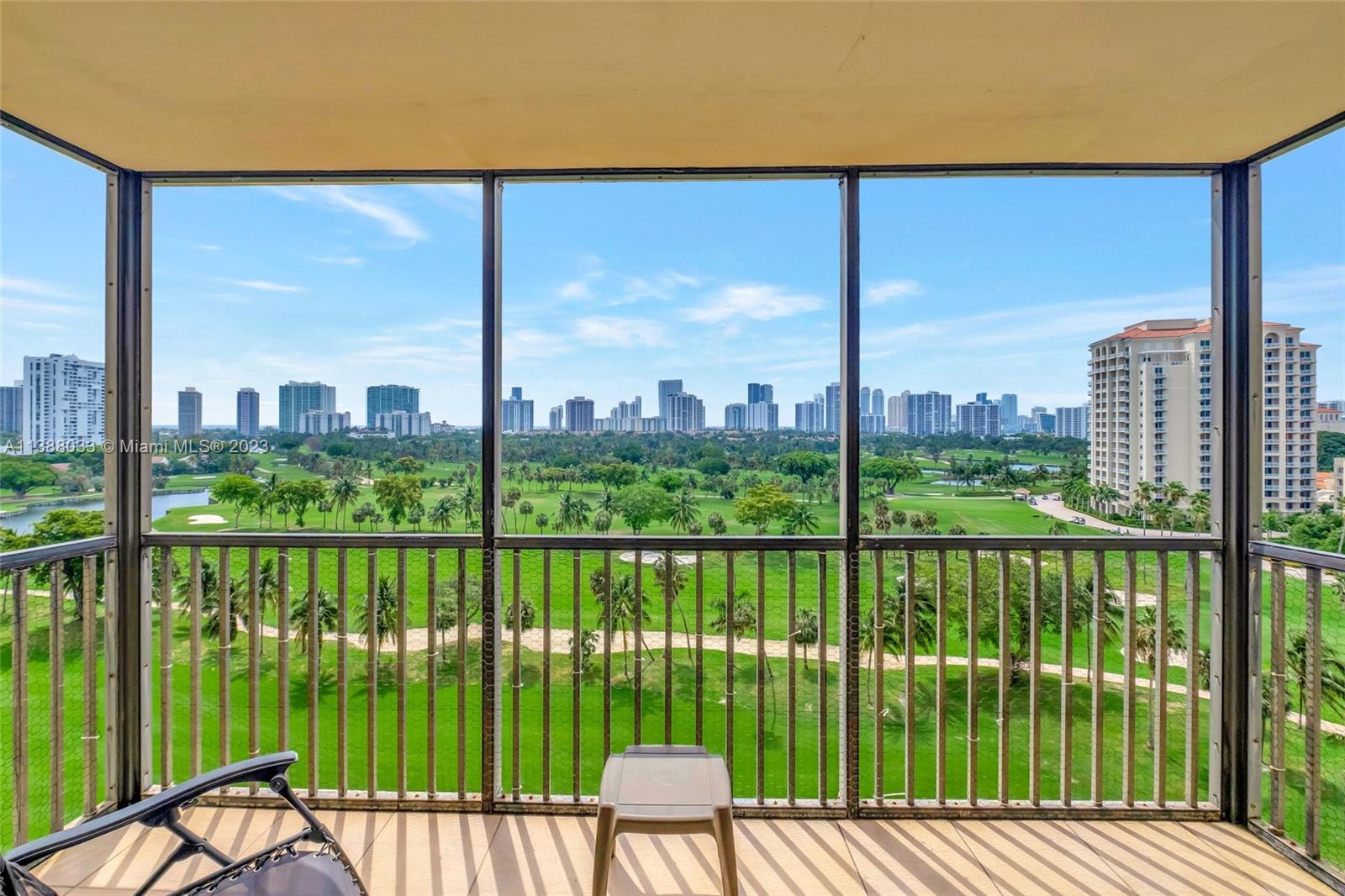 Seller financing available. Amazing opportunity! High-floor 2/2 unit with a beautiful view of the Turnberry Isle Country Club & the Aventura skyline has just come available! Located in Coronado Tower 1, this condo has a spacious (1,157 sf) split-bedroom layout. The main bedroom features two closets - among which, one walk-in and en suite bathroom with a bathtub. Moreover, both bedrooms feature floor-to-ceiling windows overlooking the golf course. The Coronado complex is a gated community, centrally located within 3 minutes of Avenura Mall. The building boasts well-decorated lobby and hallways, with plenty of amenities, including pool, sauna, cabanas, gym, and community room. Condo comes with 1 covered parking space & 1 storage unit. Plenty of guest parking on premises.