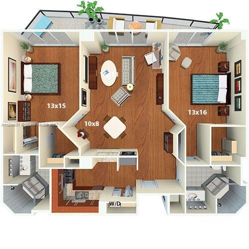 AVAILABLE 07/14 (UNIT CAN'T BE SHOWN TILL AVAILABLE DATE). Photos may be from another floor, but are the same line. Welcome to Miami Beach's most exciting residential community, Flamingo Point. This 2/2 faces NE with spectacular Biscayne Bay, Miami Beach & ocean views. The interior features wood floors, modern kitchen, high ceilings & a huge wrap around balcony. Community amenities include a fitness center, 2 bay front pools surrounded by cabanas, lounge chairs, a BBQ area & beach. Move-in for 1 month + $2K deposit. SAME DAY APPROVAL! Parking $80/month. (NOTE rental rates are subject to change depending on move-in date and lease term. Advertised rate is best rate and maybe on leases longer than 12 months. Minimum credit score of 620 or higher in order to be approved).