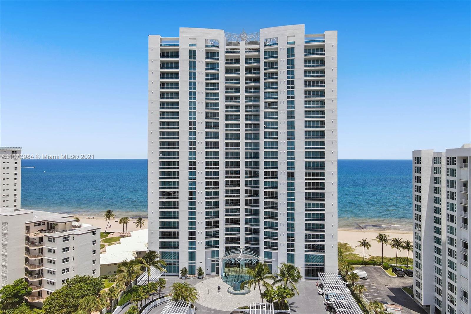 Spectacular beachfront condo with breathtaking ocean views in prestigious Aquazul. Exit your secure elevator into your private foyer. Flow through 3bed, 3-1/2bath condo with floor to ceiling impact windows and sweeping views of the ocean from the main living area, kitchen, master bedroom & large balcony. 2 adjacent garage spaces & huge storage locker. The gourmet kitchen hosts Miele, Sub Zero appliances and Snaidero Italian cabinetry, generous storage & work surfaces. Spacious master suite has balcony access, large closets & showroom quality bathrooms. En-suite guest rooms sport private balconies & walk in closets. Life at Aquazul includes 24/7 security, concierge, valet, bbq's & picnic area, tennis, billiards, amazing gym & weight room, spa, sauna, steam & showers. Pet friendly property.