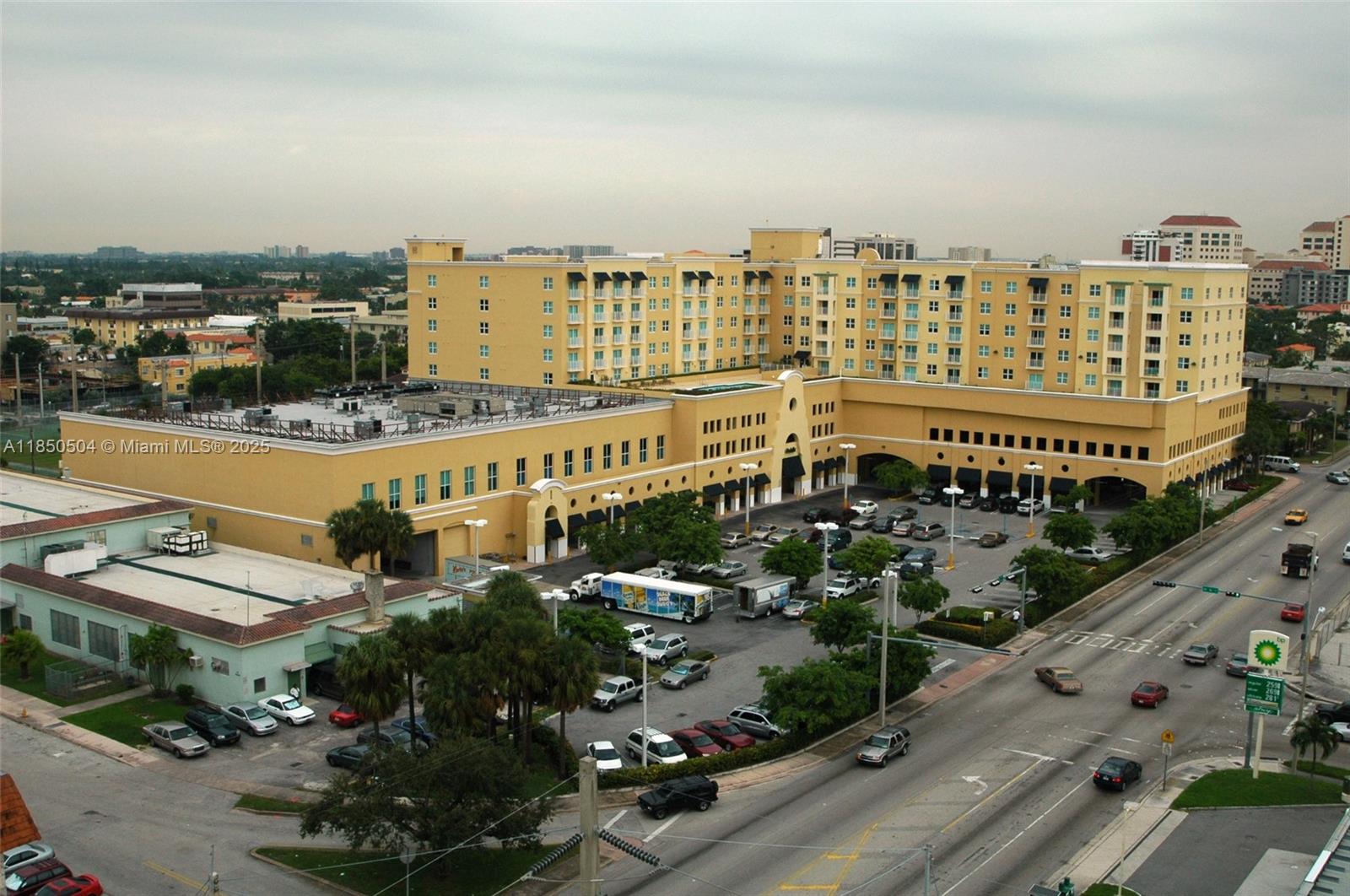 Beautiful furnished Studio in highly sought after Douglas Grand condominium. Almost 600 SF of living. Full sized bathroom & kitchen, walk-in closet, washer/dryer inside and a view overlooking the pool and Eastern downtown sky. This unit includes Basic Internet and AT&T cable, water/sewer and trash collection. The only other expense is to pay your electric! Building is located in Coral Gables above Publix Grocery Store, All windows are impact resistant. This also includes 1 parking assigned space inside a covered secured garage. Property management on-site as well as security and provide a concierge service. Building is card accessible for security. Just a short drive to UM, Brickell, Downtown. Available 09/10/2025.