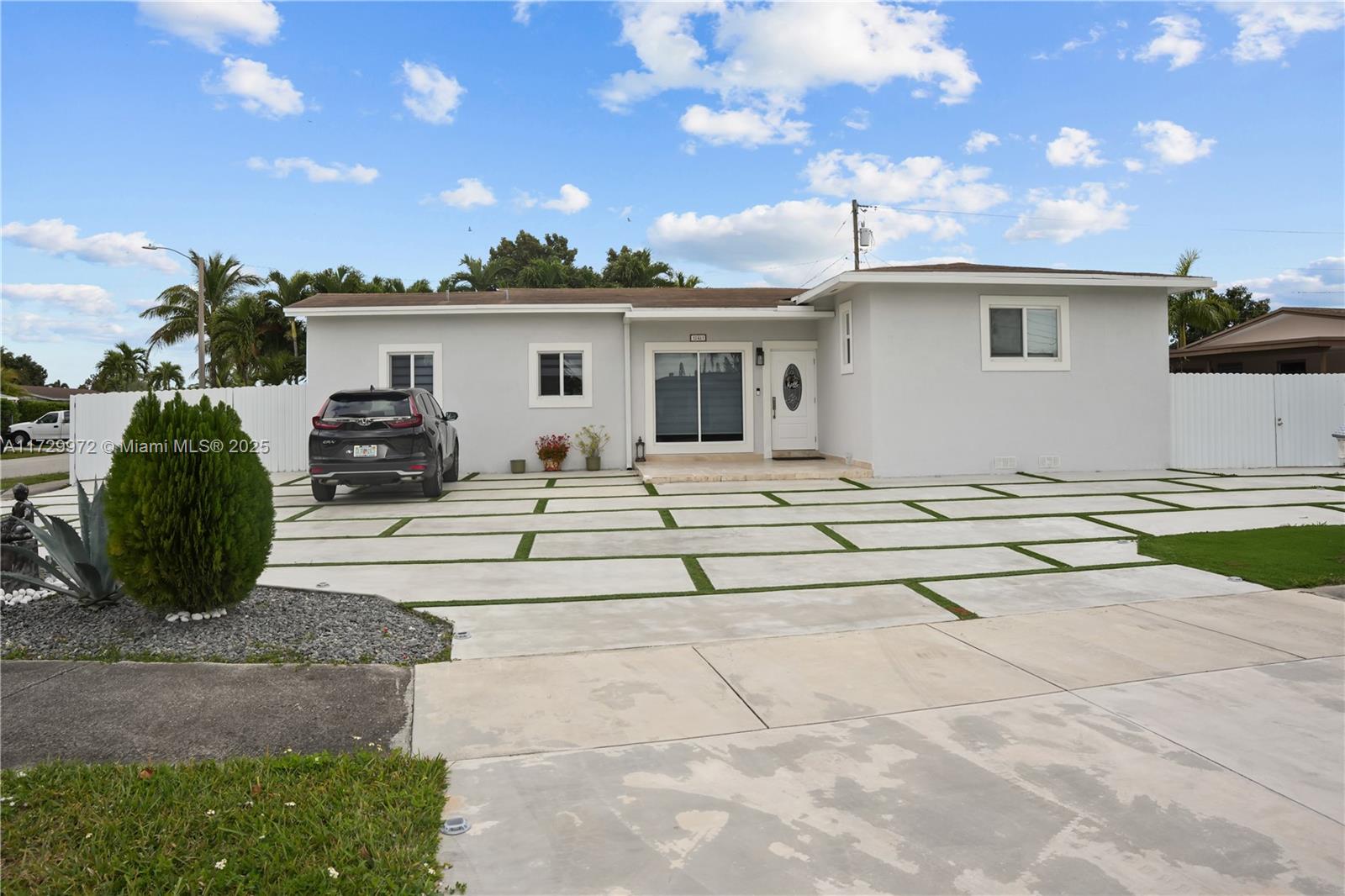 Beautifully remodeled 3 bedroom and 2-bathroom single family home, centrally located in the heart of Eureka. This corner property offers an ample backyard with a large in ground pool, saltwater system and a convenient outdoor kitchen for entertaining. Side to side concrete driveway for multiple cars plus additional parking on the side of the house. Spacious living/dining area, standard size bedrooms and bathrooms with lots of natural light, laundry room. Impact windows and doors throughout the property. Quiet neighborhood, minutes away from parks and shopping centers.