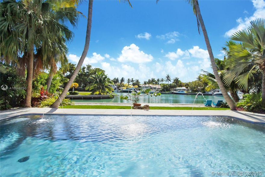 Remodel this water front house or tear it down and build your dream mansion !. House is not elevated to code. Lot is 80 X 160, with 80 feet on the water. Seawall is new. Pool has been recently remodeled. Roof is 3 years old. Beautiful water view of the end of the canal, where the canal widens and opens up. Beautiful mature coconut palms frame the view.Easy and quick access to Biscayne bay and the ocean.