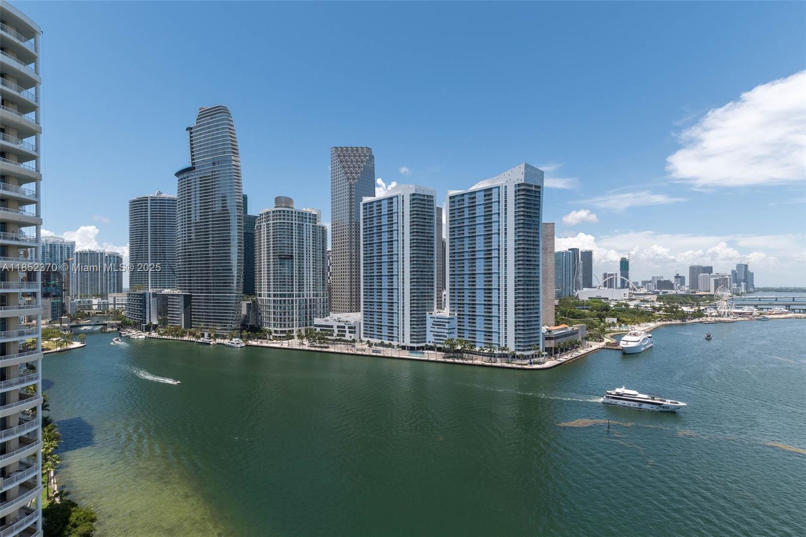 Welcome to your dream oasis on the prestigious Brickell Key! This stunning and rarely available 06 line unit features a 3-bedroom, 3.5-bathroom layout with a luminous flow-through floor plan, offering breathtaking bay front and city skyline views from two private balconies. As you step inside, you'll be greeted by floor-to-ceiling windows that fill the space with natural light and captivating vistas. The unit showcases exquisite finishes, including an Italian gourmet kitchen, rich chocolate brown bamboo flooring, and elegant crystal chandeliers in every room. With two covered, assigned parking spaces, convenience is guaranteed. Currently occupied by a fantastic tenant until February 4, 2026, this residence is ideal for investors or buyers seeking a luxurious lifestyle in a prime location!