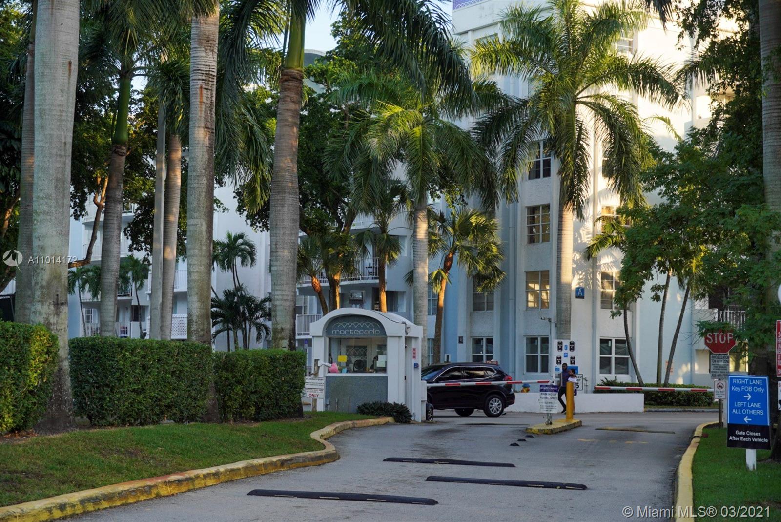 Enjoy this spacious 842 sqft 1 bedroom, 1 Bath unit on Gated comunitty Montecarlo. This condominium offers great amenities such as club house, gym, tennis courts, tennis courts, community laundry, assign parking space and much more. Very easy to show, please see Brokers Remarks.
