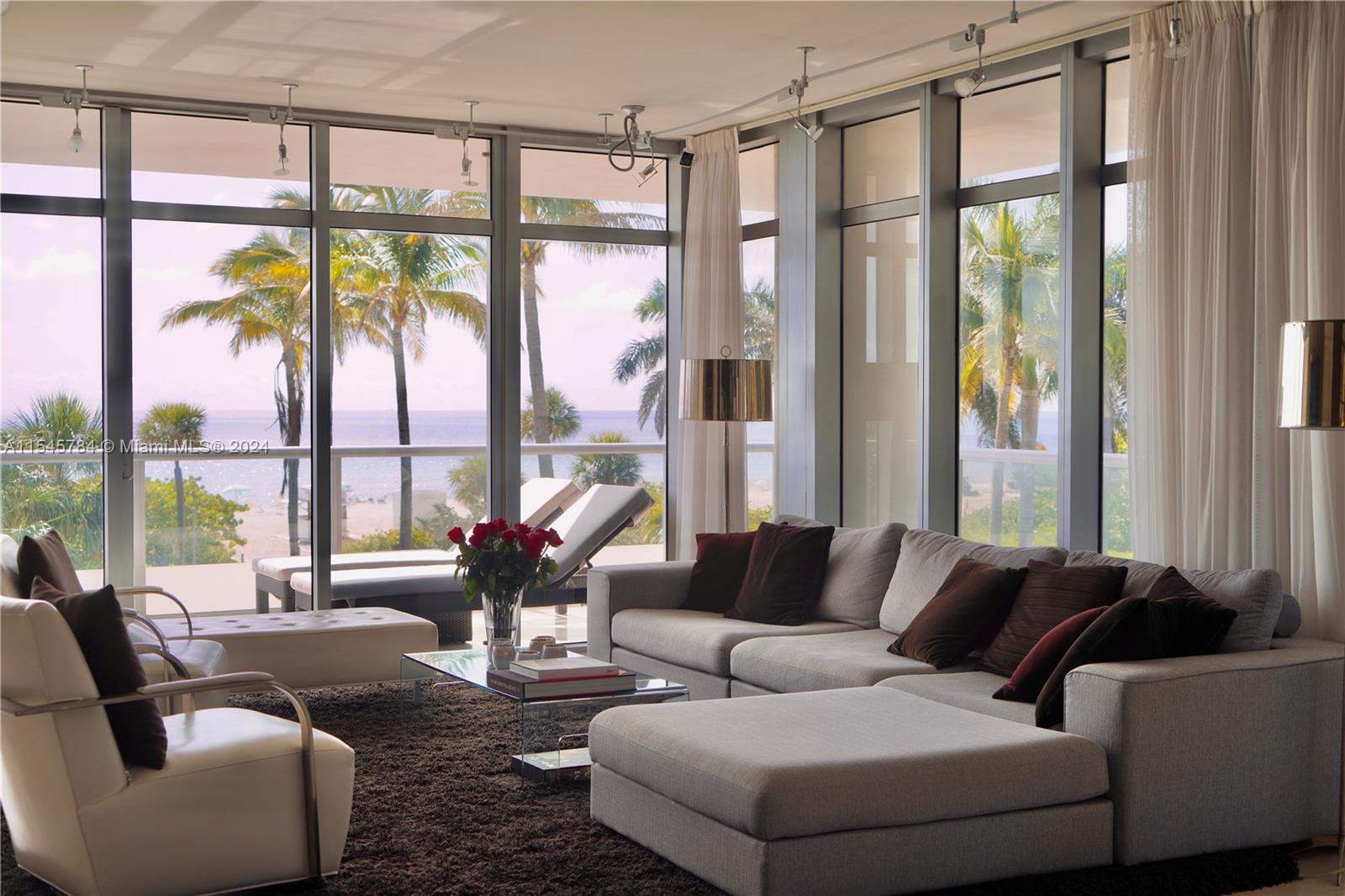 Rental Property at 3737 Collins Ave S-302, Miami Beach, Miami-Dade County, Florida - Bedrooms: 3 
Bathrooms: 4  - $13,000 MO.