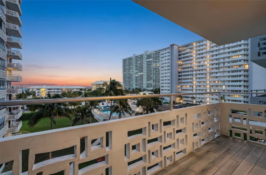 Excellent A+ desired location in Fort Lauderdale Beach. Just on the Southeast corner of the island offering ocean AND Intracoastal waterway views as well as Port Everglades. This customized floorplan maximizes it's living space and usability! This DIRECT OCEAN VIEW home offers an East facing balcony for the best in morning light and ocean breezes. Redesigned to fit a family that enjoyed beach weekends it has been meticulously and tastefully updated and designed to accent any decor and color design.  The spacious open kitchen offers plenty of prep and counter space for whipping up quick meals plus a waterfall countertop/brunch bar is perfect for entertaining guests after a day at the beach. The modernized bathroom is upgraded with a waterfall shower feature, barn-door glass enclosure, wall mounted sink, and newer tile flooring throughout.  The prime neighborhood location is residential yet close to all the desired beach activities and conveniences. Less than 5 mi. from FLL airport makes this the perfect second home or winter escape.  Motivated seller says bring all offers. See it today before it's gone.