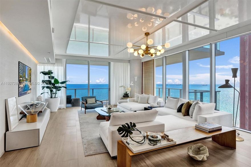 Auberge Beach Residences redefines oceanfront luxury—an experience in a class of its own, rising above every other offering on Fort Lauderdale Beach. Perched on the highly coveted 17th-floor southeast corner, this coastal modern masterpiece delivers a rare flow-through design showcasing exhilarating sunrises over the Atlantic and unforgettable sunsets across the Intracoastal and city skyline. With +3,500 sq. ft. of refined indoor/ outdoor living spaces, every detail exudes exclusivity. Indulge in meticulously curated interiors featuring motorized blinds, upgraded designer floors, doors, and finishes, custom closets, and abundant light throughout. The chef’s kitchen is a statement of sophistication with Sub-Zero wine storage and refrigeration, Wolf gas cooking, and an integrated espresso system—perfect for entertaining at the highest level. Expansive east and west terraces blur the lines between indoor elegance and outdoor beachfront living. Two assigned valet spaces and an oversized storage unit elevate the convenience of this exceptional residence. At Auberge, residents enjoy unparalleled 5-star amenities, which include the acclaimed Cameron Mitchell Group's release of the highly anticipated oceanfront restaurant, Del Mar. Residences also enjoy a state-of-the-art fitness center, a world-class spa, a golf simulator, a Napa Valley wine room, a cigar lounge, day cabanas, and more. This is luxury without equal—your premier opportunity to own the finest lifestyle on the sand.