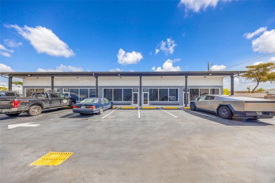 Rare opportunity to acquire a newly constructed retail asset at 4030 Pembroke Rd, completed in 2025 and comprised of five retail suites of approximately 850 SF each. The property features ample on-site parking and 15-foot ceiling heights, offering flexible layouts, strong visibility, and suitability for a wide range of retail and service users. Four units are currently leased, with one vacant space providing immediate upside through lease-up. All leases include 3% annual rent escalations, with CAM included and tenants responsible for water, electricity, and sewer. Pro forma gross operating income is projected at approximately $180,000. Located along Pembroke Road—one of the busiest commercial corridors in the area with nearly 60,000 vehicles per day—the property benefits from exceptional exposure, strong traffic drivers, and excellent accessibility. Seller financing available, making this a compelling and flexible investment opportunity in a high-demand retail market.