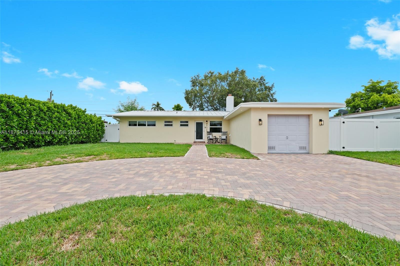 This beautifully renovated 4-bedroom, 2-bath home offers the perfect blend of style, comfort, and durability. Home has a brand-new driveway, durable metal roof, impact windows, and updated new plumbing. Enjoy added privacy with a new white fence surrounding the property. Move-in ready with quality upgrades throughout! You'll be nearby new legacy park in Cutler Bay that will be opening soon and a New Mall being built nearby.