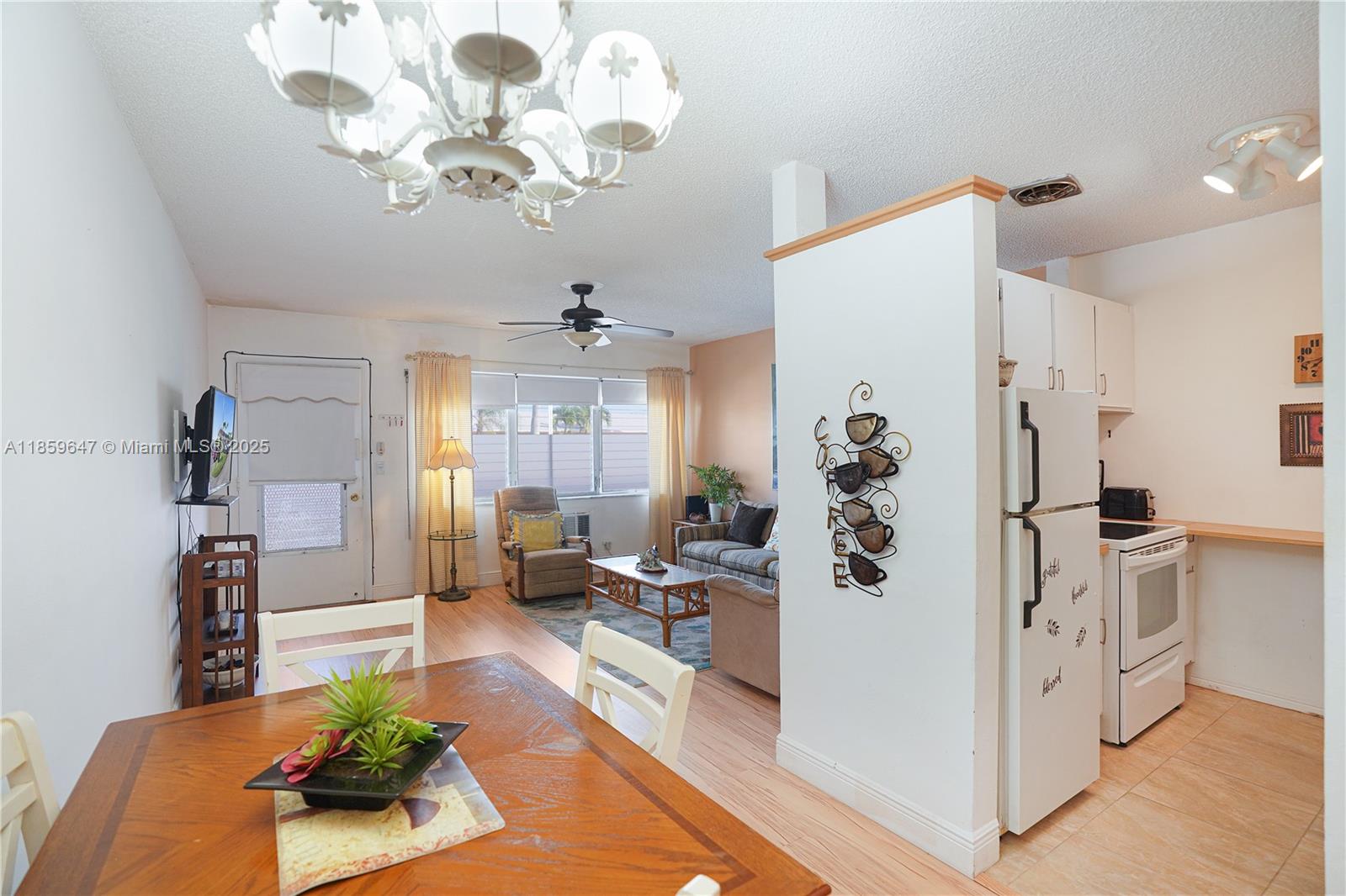 Conveniently located near shopping, restaurants, Gulfstream Park, and just minutes from the beach, this spacious and inviting co-op is situated in a well-maintained 55+ community in Hallandale Beach. The light-filled unit offers a functional layout with an open living and dining area, a bright kitchen, and a private balcony overlooking green space. Perfect for seasonal renters seeking comfort and convenience. ALL furniture included—move in and enjoy!
