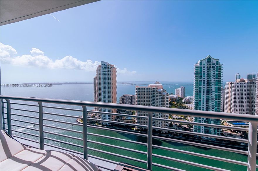Enjoy beautiful unobstructed views of Biscayne Bay and Brickell Key from every room in this fully renovated 2/2! This spacious condo offers a comfortable split floor plan, tile floors throughout, upgraded modern bathrooms and custom-designed Elfa closets. W/D in the unit. Fully furnished and ready for you to add your own personal touches! Endless building amenities includes: 2 swimming pools, 2 fitness rooms, jacuzzi, sauna, party room, conference room, business center, convenience store, 24/7 security, valet parking, concierge and on-site management. Il Gabbiano restaurant is right downstairs. Walking distance to Arena, Performance Center, Museums, Brickell City Centre, Mary Brickell Village, Whole Foods and more.