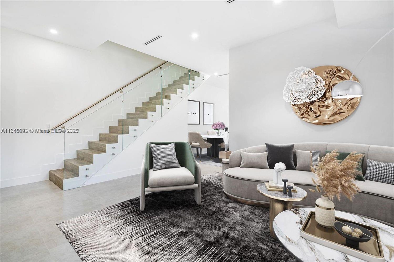 New construction, luxury Townhome in the heart of Miami. 2600SF Under AC and more than 3000 Total SF. 4 bedrooms, 5 full bathrooms + Office, Storage or Multipurpose Room
1st floor: Foyer, office w/ Full Bath, Formal Living Area, Family Room, Dining + Kitchen, Pool with a full cabana bath. Covered Terrace with outdoor kitchen. 2nd floor: Huge master bedroom w/ lounge area, ample Walking Closet and balcony, 2nd Master with balcony and huge walking closet & bath + 2 bedrooms with shared bath. Laundry.
High Ceilings, Hurricane Impact Windows, Quartz Countertops & LED Lighting. 1 car garage + 1 car Driveway. Minutes from Coconut Grove, Brickell, Downtown, Coral Gables and the Underline as well as the Miami Metrorail.
Finished Colors may vary from pictures.