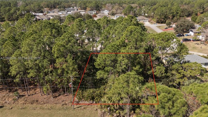 Build your dream home on this spacious 10,019 sq ft residential lot located in the desirable SE area of Palm Bay. Situated in a growing community with easy access to schools, shopping, dining, and major roadways. No HOA allows flexibility to design and build to your vision. Whether you’re looking to build now or invest for the future, this is a fantastic opportunity in one of Brevard County’s expanding neighborhoods. Aerial shots  may show other lots also for sale but main picture shows outlined lot.
OTHER LOTS side by side: A11968956, A11969012, A11969375 Corner Lot Available A11969360