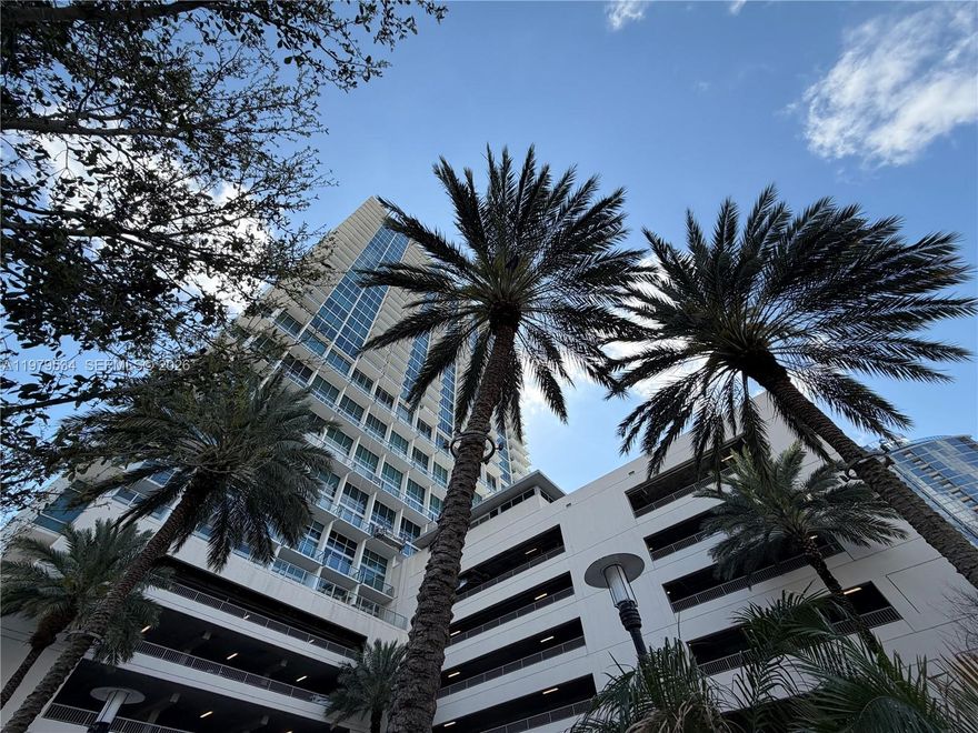 Beautiful One Bedroom Loft Condo across the street from Lake Eola in Downtown Orlando' The Vue building.  Partially furnished including the following:

King Size Bed/Mattress/night stands; Kitchen island/stools; 86" Wall Mounted TV and TV Console; Balcony Furniture and Automated blackout blinds for the wall to floor hurricane impact windows.

Lots of other features as it is a fully smart home (lights, AC, blinds all connected to Alexa; Smart lock, thermostat)
Very Large Bedroom and Lots of storage in Walk-in Closet - Beautiful New Laminate Flooring in second floor.
Brand New Water Heater, Washer/Dryer combo unit Upstairs.

One covered Parking spot included on the 5th floor.
Building amenities include:  24 hr security, a state of the art Gym, private workout studio, Pool, Outdoor Grills and seating tables, Basketball/Tennis Courts, Game room.