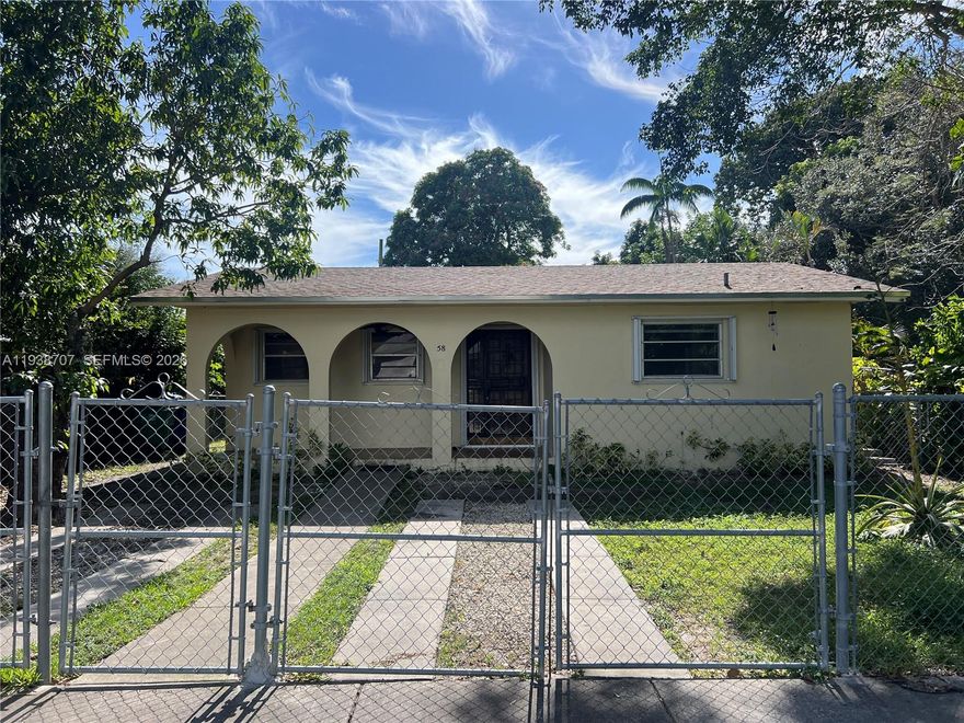 Perfect starter home in a convenient location! This well-kept 3-bedroom, 2-bath residence offers 1,593 sq ft of comfortable living on a 6,850 sq ft lot. Enjoy peace of mind with a brand-new roof and hurricane accordion shutters throughout. Just two blocks from Barry University and minutes from major highways, shopping, and dining. Spacious layout with room to grow—an excellent opportunity for first-time buyers!