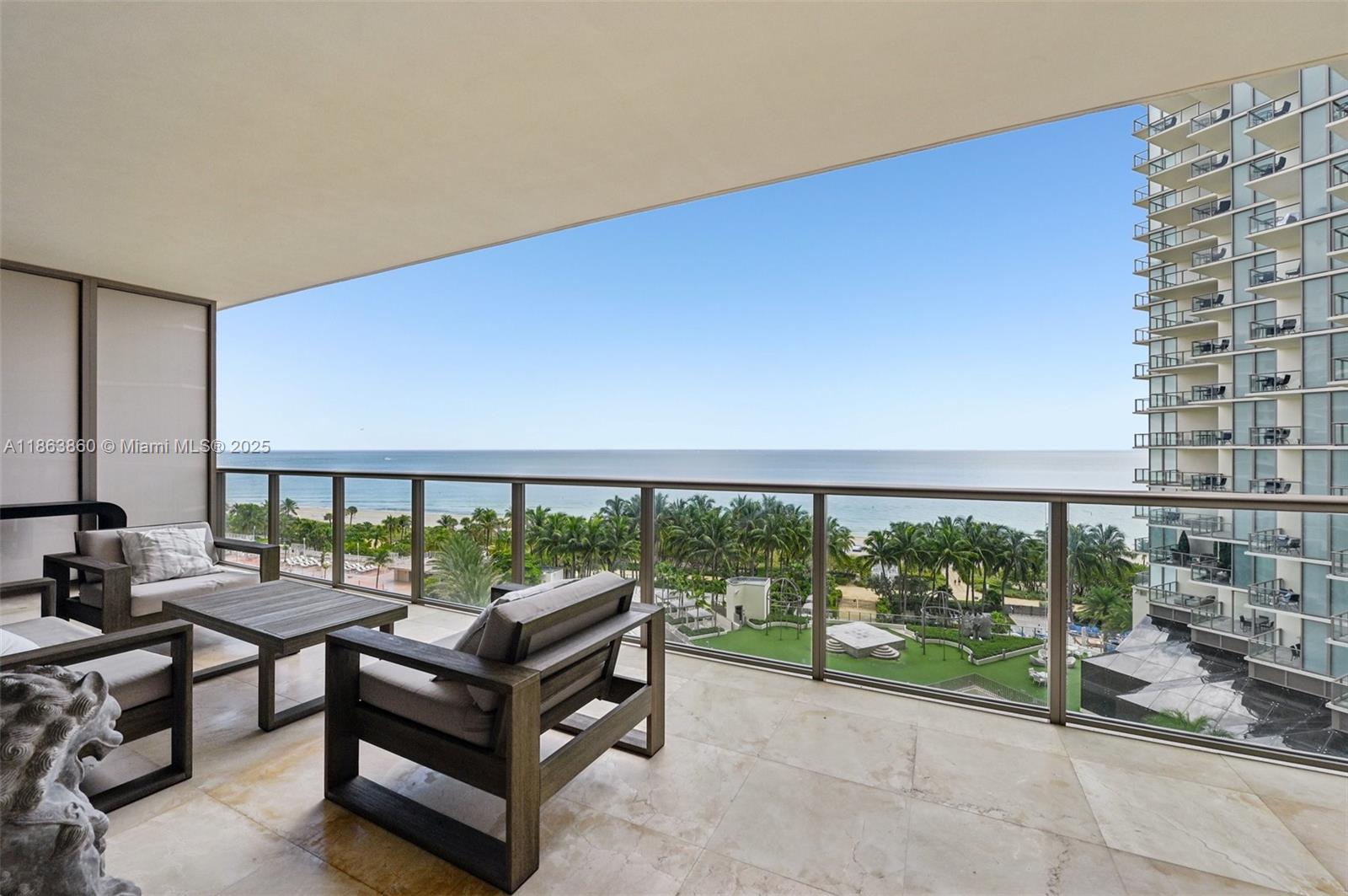 Stunning 3-bedroom flow-through condo with ocean and intracoastal views, to enjoy both sunrise and sunset. Unit is fully furnished. Complete with a formal living room, family room and spacious kitchen. Enjoy resort-style amenities with pools, private beach service, dining, spa, fitness center, concierge, valet, and butler service. Perfectly located across from Bal Harbour Shops, with top restaurants and boutiques. See Virtual Tour.
