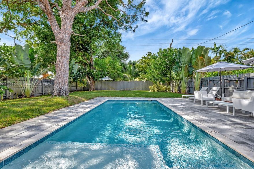 MODERN & FULLY FURNISHED HEATED POOL HOME in highly desired Poinsettia Heights! Perfect blend of style, comfort. Prime location—minutes to the beach, Las Olas, Galleria Mall. - - NEW ROOF & AC (2024) - - IMPACT WINDOWS & DOORS -- Cameras and more. The bright open-concept living area features sleek floors, recessed lighting, a modern fireplace, seamless flow into the dining area and chef’s kitchen with quartz counters, breakfast bar, and state-of-the-art  appliances. The home opens to a private fenced backyard oasis with spacious (huge) patio and a HEATED SALTWATER POOL surrounded by beatiful landscaping, perfect for relaxing or entertaining.
City-compliant short-term rental (AIRBNB). 
DREAM HOME for primary or vacation home. Call us now (Ask for incentives with owner's Preferred lender)