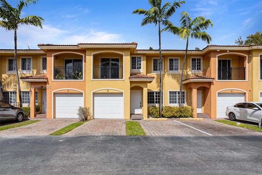 Bright and spacious 3/2.5 townhouse in gated Curci Village. Features 1-car garage plus 2 assignedspaces, washer/dryer, and community pool. Prime Hallandale Beach location near Aventura Mall, Gulfstream Park, dining, and major highways. HOA approval required.