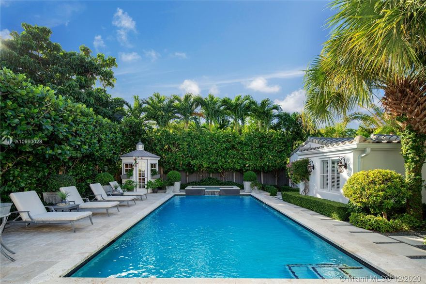 2534 Flamingo Dr offers the rarest combination of features for the most refined buyers.This elegant Hampton inspired architectural gem is located within a 5 minute walk from the beach,some of the most upscale restaurants & retail.Its proximity to the ocean is rare for a home of this kind.Situated on an 10,800 sf lot,it features 5 bed,4 bath,top-of-the-line appliances,Wolf gas stove,an island w/ marble counter tops & Subzero fridge.Impeccably designed landscaping leads to the heated pool & spa & to the luxurious poolside bungalow which includes a full bed,kitchen &bath,a quaint retreat with its own stunning charm.The home includes the latest technological systems:electric-operated shades,a mobile-operated camera security system,mobile app-based pool operations & app-based irrigation system.