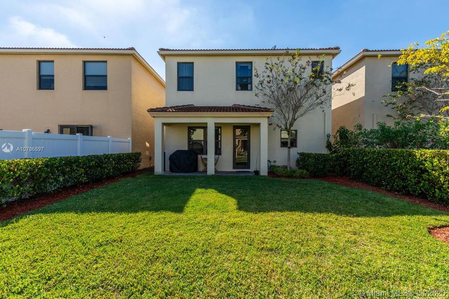 THIS HOME IS IN IMMACULATE CONDITION AND IT IS AVAILABLE FROM JULY. OR YOU MAY WANT TO KEEP THE TENANTS, THE CHOICE IS YOURS! 
GORGEOUS AVENTURA ISLES SINGLE FAMILY 3 BED 2 1/2 BATH IN A 24 HOURS SECURITY GATED COMMUNITY.
KITCHEN WITH GRANITE COUNTER TOPS. SPACIOUS LIVING ROOM WITH ACCESS TO THE BACKYARD AND PATIO, FULL WASHER AND DRYER.COVERED GARAGE PLUS PARKING SPACE.
CLUBHOUSE, HUGE POOL, KIDS PARK, DOG PARKS, WALKING & JOGGING TRAILS, CONVENIENT LOCATION CLOSE TO I -95. GREAT OPPORTUNITY FOR FIRST TIME HOME BUYERS OR AS INVESTMENT.
EXCELLENT TENANTS IN PLACE PAYING $2450 PER MONTH UNTIL JULY 2020, THEY WILL BE MORE THAN HAPPY TO STAY.