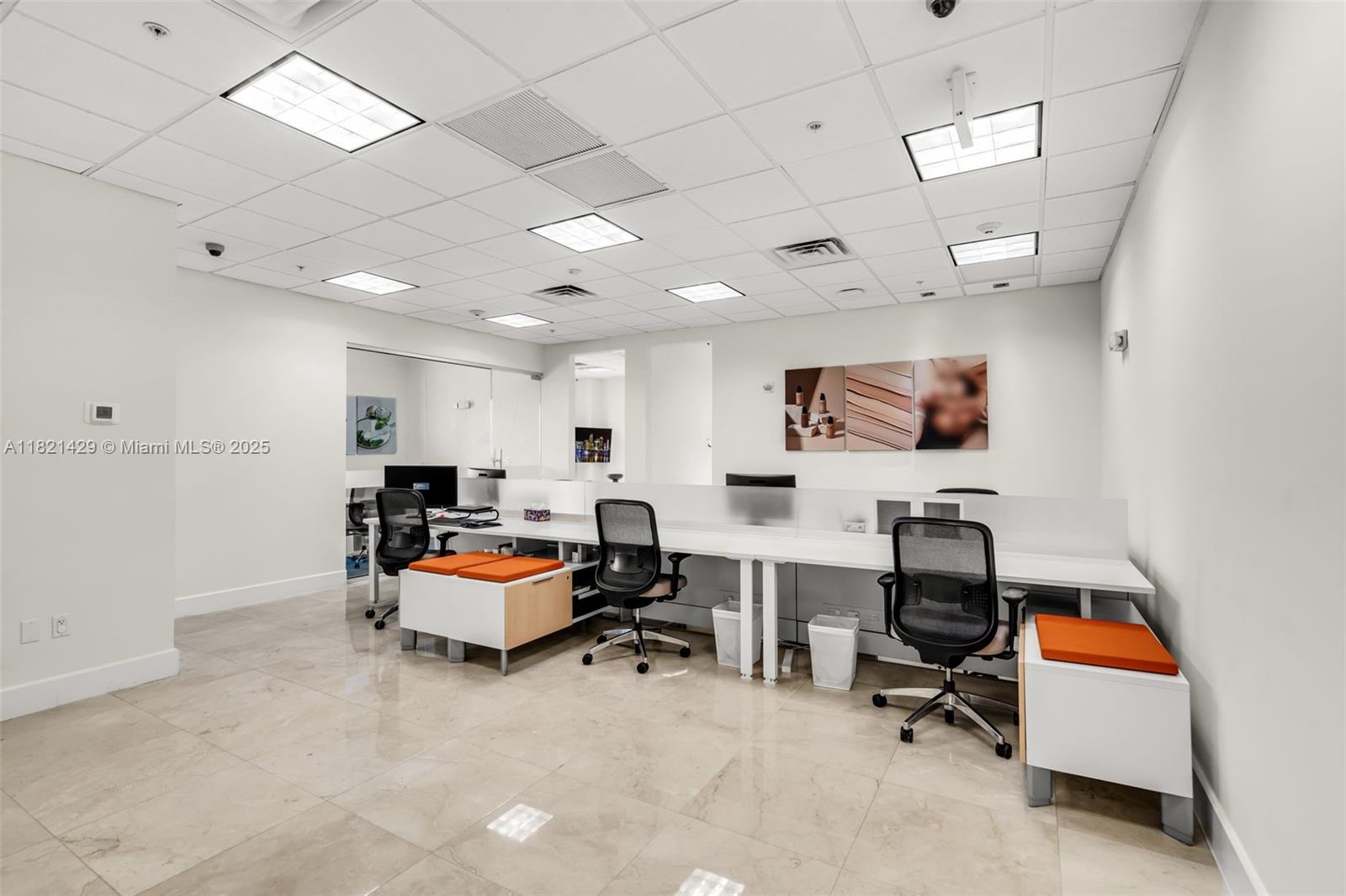 Discover an exceptional opportunity to lease a 2,339 RSF office space in a premier Class A building in Coral Gables. This sophisticated suite boasts a highly sought-after large wraparound balcony, offering breathtaking panoramic city and skyline views – perfect for client entertaining or an inspiring break.
The space features 3 spacious private offices, a dedicated conference room, an open work area, a kitchen, and a welcoming client waiting area complete this highly functional layout.
The building offering on-site management and maintenance and 24-hour front desk security. Elevate your business presence in this prime location, offering both luxury and practicality.