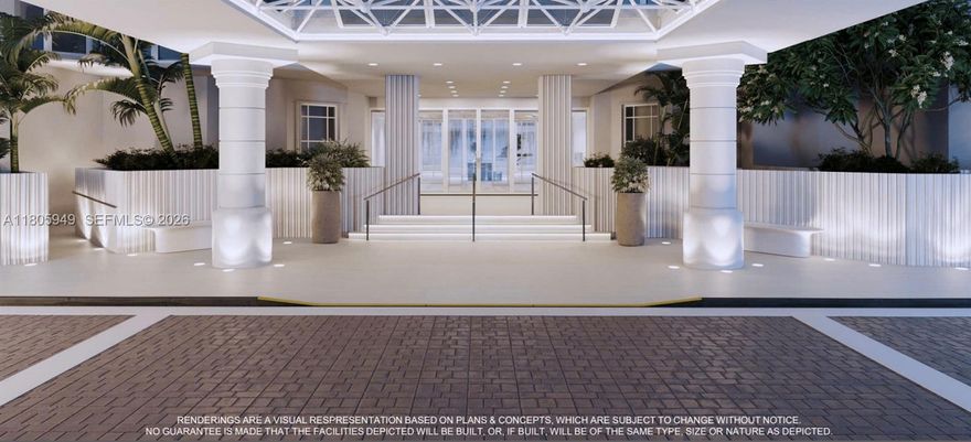 Experience luxury living in this rarely available Line 01 unit at The Point North Tower in Aventura. You will feel peace and relaxation. 1,700 SqFt. Stunning views overlooking the resort-style pool and beautifully landscaped grounds. Featuring a spacious split-bedroom floor plan, floor-to-ceiling windows (easy to convert into a 3-bedroom), and a large balcony perfect for entertaining or relaxing. The open-concept living and dining area flows seamlessly into a modern kitchen with an amazing breakfast area. Residents enjoy world-class amenities, including a full-service spa, fitness center, tennis courts, an on-site cafe, BBQ, and marina access. Located just minutes from Aventura Mall, the Beach, and top-rated schools. The Point North future in the rendering photos by Pepe Calderin Design.