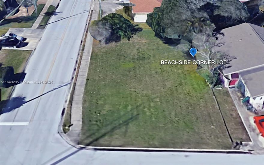 Corner Beachside Vacant Lot. Build to Suit, Property Use:  Multi-family Less than 10, Single Fam Home, Cottage Row, Commercial use, AIRBNB, Live Work Use,. .17-acre property.  60 feet in width and 125 feet in depth. Close to Port Canaveral. Rarely Available Land. Walk to Beach. Build UP with a Great View of the Atlantic Ocean!  Price Negotiable.