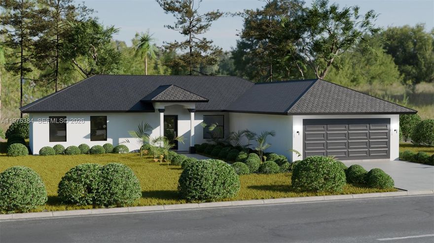 Introducing the Moreno Model — a modern, high-quality new construction featuring a split-bedroom design, a private Owner’s Suite with quartz finishes, and an open-concept kitchen with stainless steel appliances. this beautifully crafted brand-new residence offers a smart and efficient layout featuring 3 bedrooms · 2 bathrooms · 2-car garage · 1,599 SQFT, blending comfort and function in every corner. Unlike many entry-level models, this home is upgraded throughout with quartz countertops, stainless steel appliances, impact windows and doors, no carpet, and a motorized garage door opener. Built with durable CBS construction, energy-efficient design, and timeless style. A perfect opportunity to own a brand-new home and start building equity today! Located in a growing neighborhood of Lehigh Acres, this home offers easy access to shopping, dining, schools, and major roadways — just minutes from State Road 82 and a short drive to Fort Myers. Seller is contributing $2,000 toward buyer’s closing costs