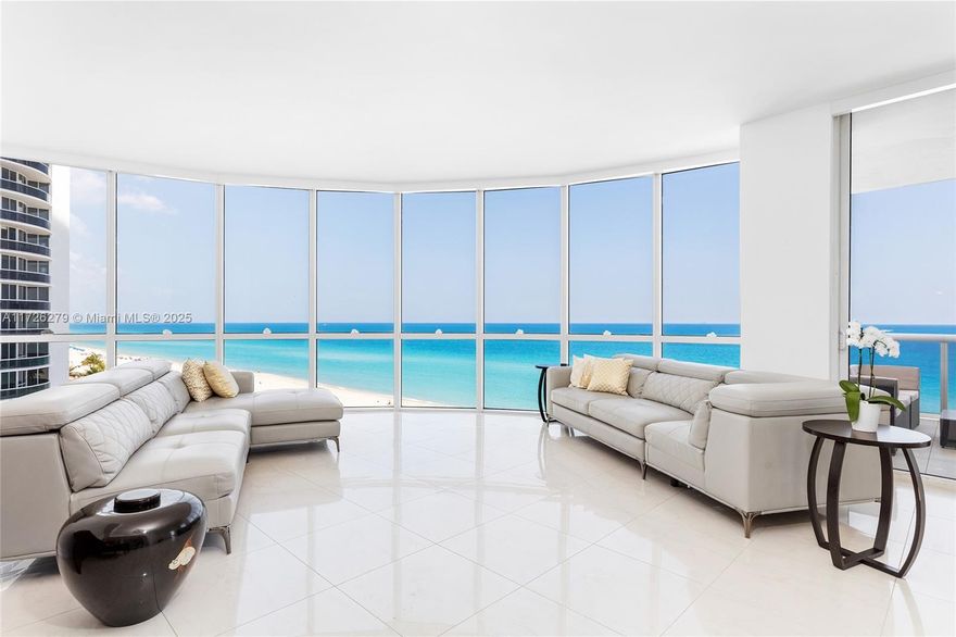 New year, new price! This contemporary 3BR/3+1BA unit at the Trump Palace in Sunny Isles Beach offers unobstructed direct ocean views. The well-proportioned unit features 2,435 SF w/tile floors throughout, private foyer entry, spacious living & family areas w/floor-to-ceiling hurricane impact windows & doors, wet bar & separate dining room/den. A sleek open kitchen sports custom cabinetry, black granite countertops & top-of-the-line appliances. The spacious principal suite directly faces the ocean with access to a terrace & principal bathroom with double sinks, glass shower and sunken spa tub. The other 2 bedrooms are each spacious w/in-suite bathrooms. Additionally, unit includes 2 valet parking spots. Full-service building w/5-star amenities complete this offering.
