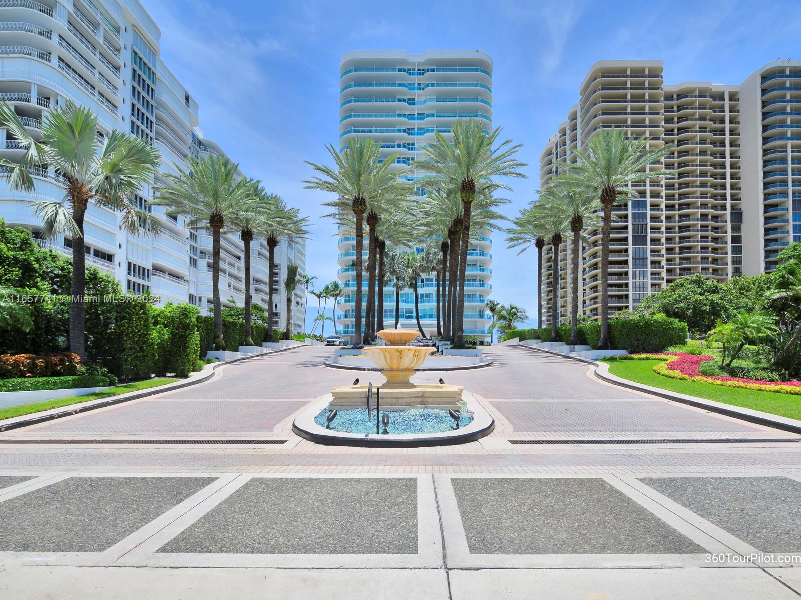 Spectacular city and intracoastal view, with a wrap-around balcony that allows view of the Miami downtown, the bay, the ocean and incredible sunset of this NW corner apartment. Located in the exclusive Bal Harbour, you enter from a private elevator and foyer to a 3 bedrooms, 4.5 bath.
The Palace offers full service at the beach, heated pool, his and hers spa, hot tub, sauna, fitness center, tennis court. Restaurant that gives service to the owners only, concierge services, valet parking and more. Walking distance from Bal Harbour Shops, Restaurants, Harding district and Houses of Worship.