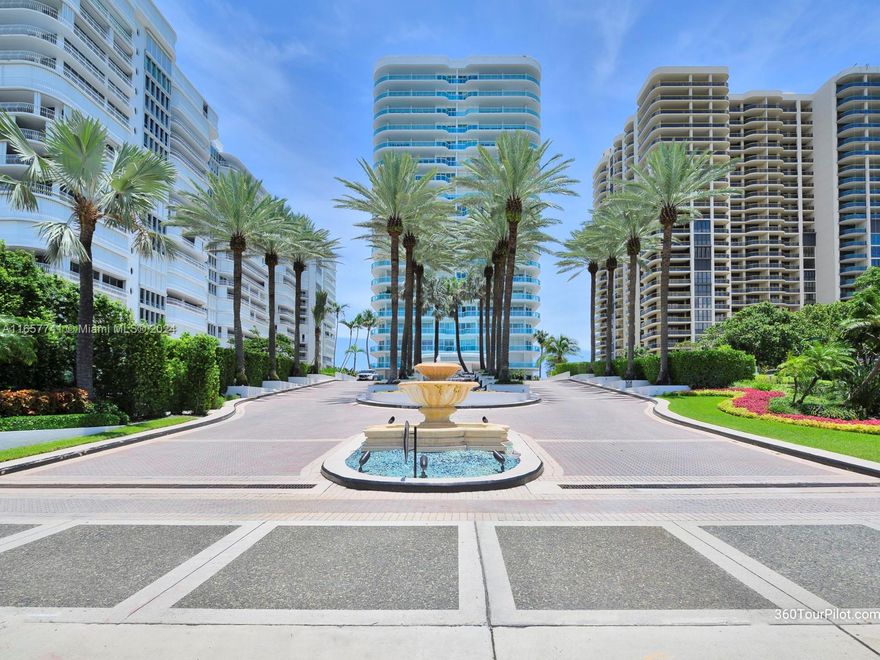 Spectacular city and intracoastal view, with a wrap-around balcony that allows view of the Miami downtown, the bay, the ocean and incredible sunset of this NW corner apartment. Located in the exclusive Bal Harbour, you enter from a private elevator and foyer to a 3 bedrooms, 4.5 bath.
The Palace offers full service at the beach, heated pool, his and hers spa, hot tub, sauna, fitness center, tennis court. Restaurant that gives service to the owners only, concierge services, valet parking and more. Walking distance from Bal Harbour Shops, Restaurants, Harding district and Houses of Worship.