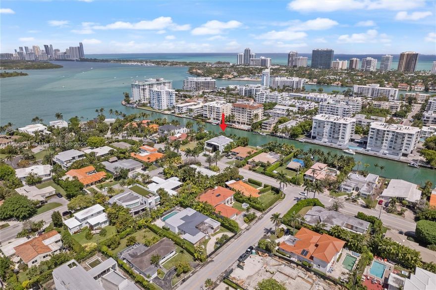 Welcome to booming Bay Harbor Islands! Make this new construction waterfront residence your next home. A few lots from bay allowing for easy ocean access & protected waters to accommodate large boat. High ceilings, open floorplan, abundant natural light, dreamy kitchen + poolside summer kitchen, enormous covered outdoor space & oversized balcony. Functional footprint w flowing distribution of space. 6bd/5.5ba (6th bd used as media), 2 car garage & storage for water toys. Thoughtfully built to provide comfort & sophistication. What’s more, if you desire add’l land/waterfront for a larger compound/extra boat-to total 150’ on water, the adjacent lot is avail at $8.5M w approved plans. Min to beach, houses of worship, Bal Harbour Shops, A+ school. Google 33154 - there is no better location!