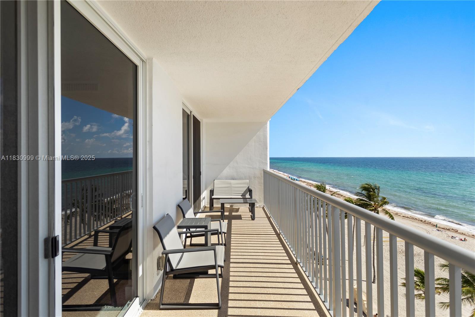 Discover a breathtaking, fully remodeled apartment in the heart of Hollywood, right on the sand. This stylish one-bedroom plus den, with one and a half baths, offers you direct oceanfront views and a vibrant beachfront promenade right outside your door. Wake up to the sound of waves and enjoy a home that combines elegance with comfort. And here’s your perfect hook: the price is now reduced for a quick sale, making it an unbeatable opportunity to live your beachfront dream. Come see it and fall in love today! The building has completed its 50-year certification with no current assessments.