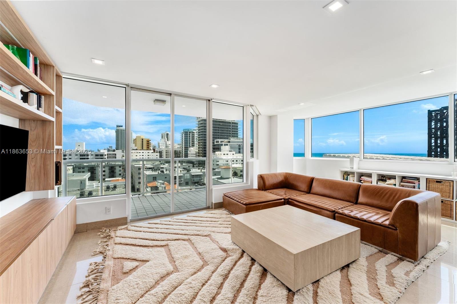 Welcome to King David Towers. This 1200 sqft corner unit features breathtaking dual-views of the Atlantic Ocean and Intracoastal Waterway, enjoyed from two spacious balconies. Just 1–2 blocks from the beach and boardwalk, walkable to Miami’s top dining and beach clubs.
This rare ninth-floor residence delivers luxurious yet functional living. With a newly renovated kitchen and living space, and full-service amenities in a secure, pet-friendly building, this unit is great for enjoying all that Miami Beach living has to offer.
