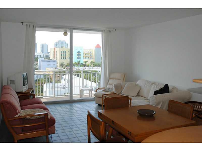 Bright, SW corner unit on high floor with City and Ocean views. The unit features a renovated, open kitchen, a separate office area, good storage, large balcony, central A/C, covered parking and cable service included. Building features oceanfront pool w ith direct beach access. May also be rented furnished at same price.