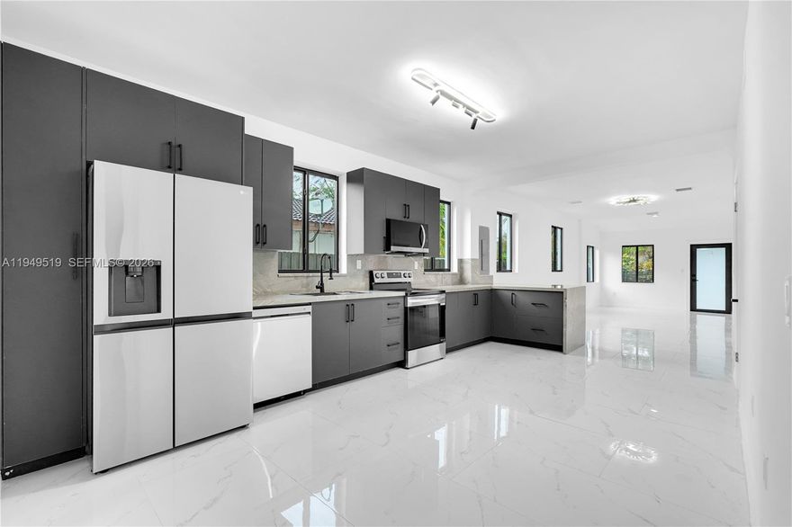 Charming and beautifully renovated two-story home featuring 5 bedrooms and 4 bathrooms in a prime Miami location. This spacious property includes a legal guest house—perfect for rental income or extended family living. Situated on a 619 m² lot with fruit trees, a large backyard, and a private balcony. Plenty of space for entertaining or adding a pool. CBS construction, ceramic tile floors, updated kitchen, and more. Conveniently located near Coral Gables, Miracle Mile, and top-rated schools, with easy access to Miami International Airport. A true gem, move-in ready with incredible potential! Offers great flexibility for large families, Airbnb, or long-term rentals. Well-maintained gardens, gated entry, and ample parking add even more value. Don’t miss this unique opportunity!